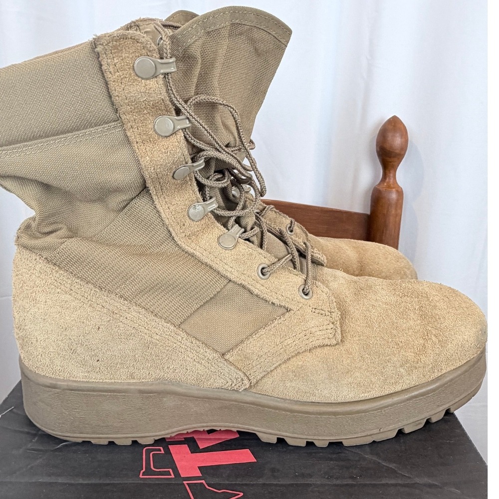 Belleville Tactical Research TR106 Coyote Combat Boots Men's 10.5R Vibram USA - Picture 3 of 9